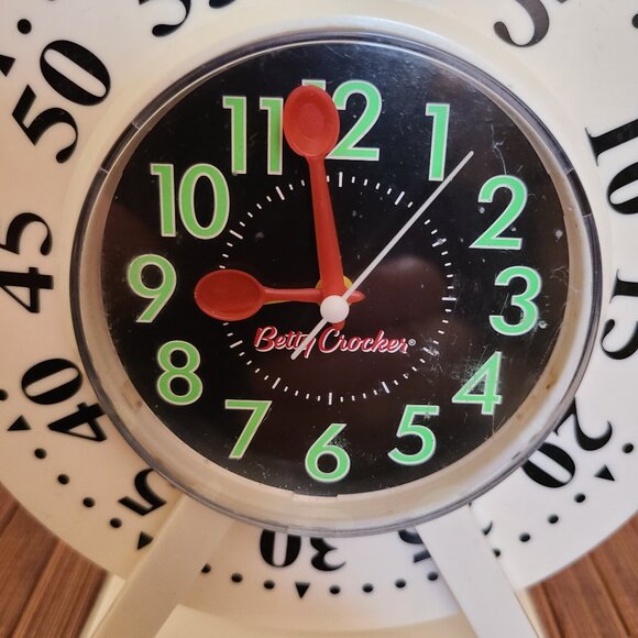 Vintage Betty Crocker Combo Alarm Clock Kitchen Baking/ Egg Timer - Picture 8 of 10